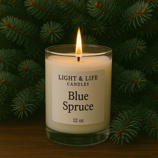 Blue Spruce scented 12oz Candle