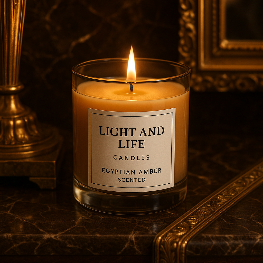 Egyptian Amber scented 12oz Candle